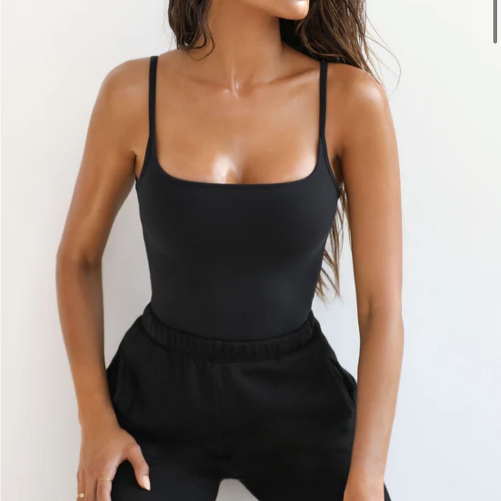 Joah Brown Black Bodysuit